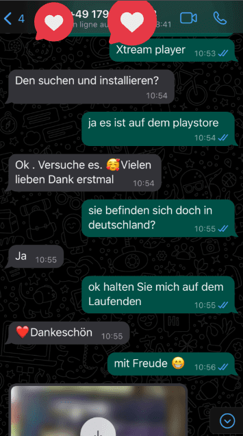 Recensione cliente 5 via WhatsApp
